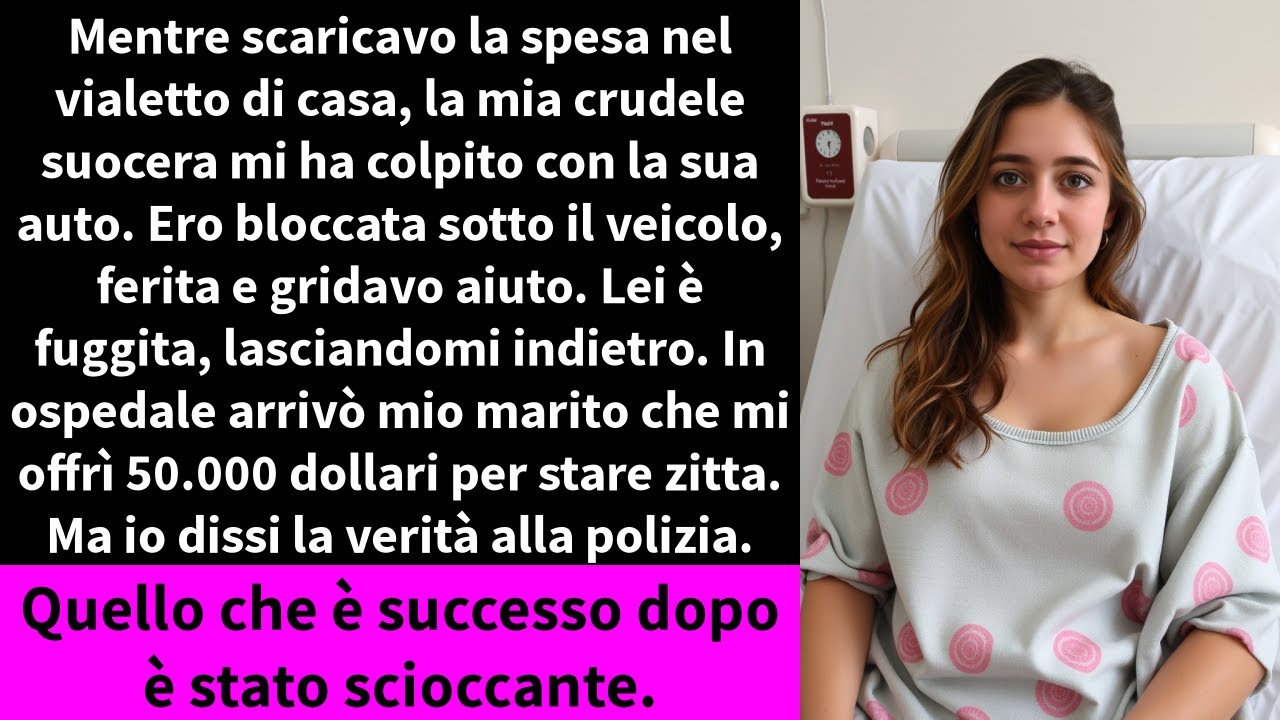 Mentre scaricavo la spesa nel vialetto di casa, la mia crudele suocera mi ha colpito con la sua auto