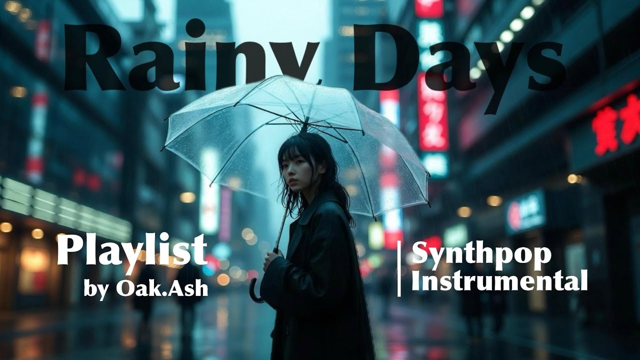 🌧️Rainy Days Vibes| 雨天陰天夢幻氛圍✨| Synthpop Music🎷| Background Music Playlist #17 |Oak.Ash