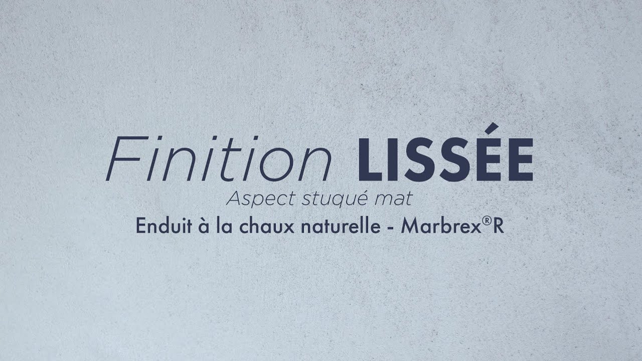 Finition LISS&Eacute;E - Enduit &agrave; la chaux naturelle Mercadier Marbrex&reg;R