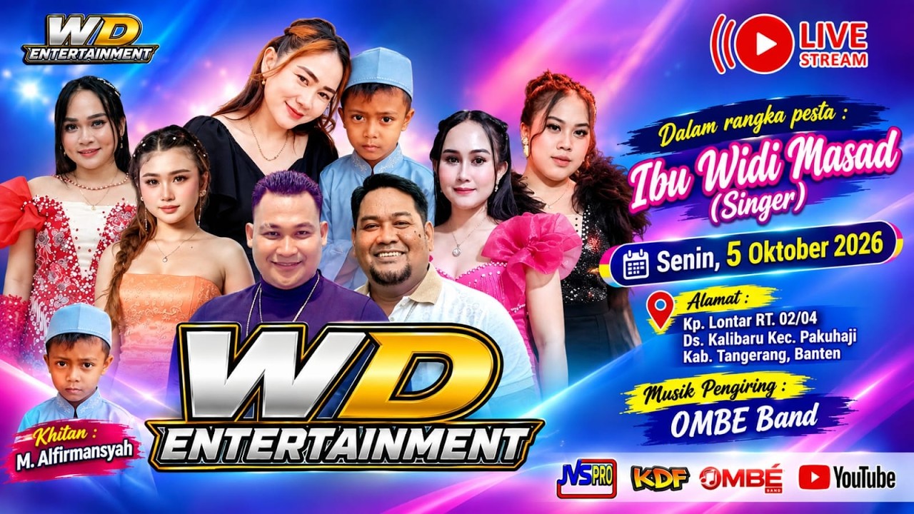 🛑 LIVE  WD ENTERTAINMENT Pestaya  ( Ibu Widi Masad/Singer ) Kp.Lontar Senin.5 Oktober:2026
