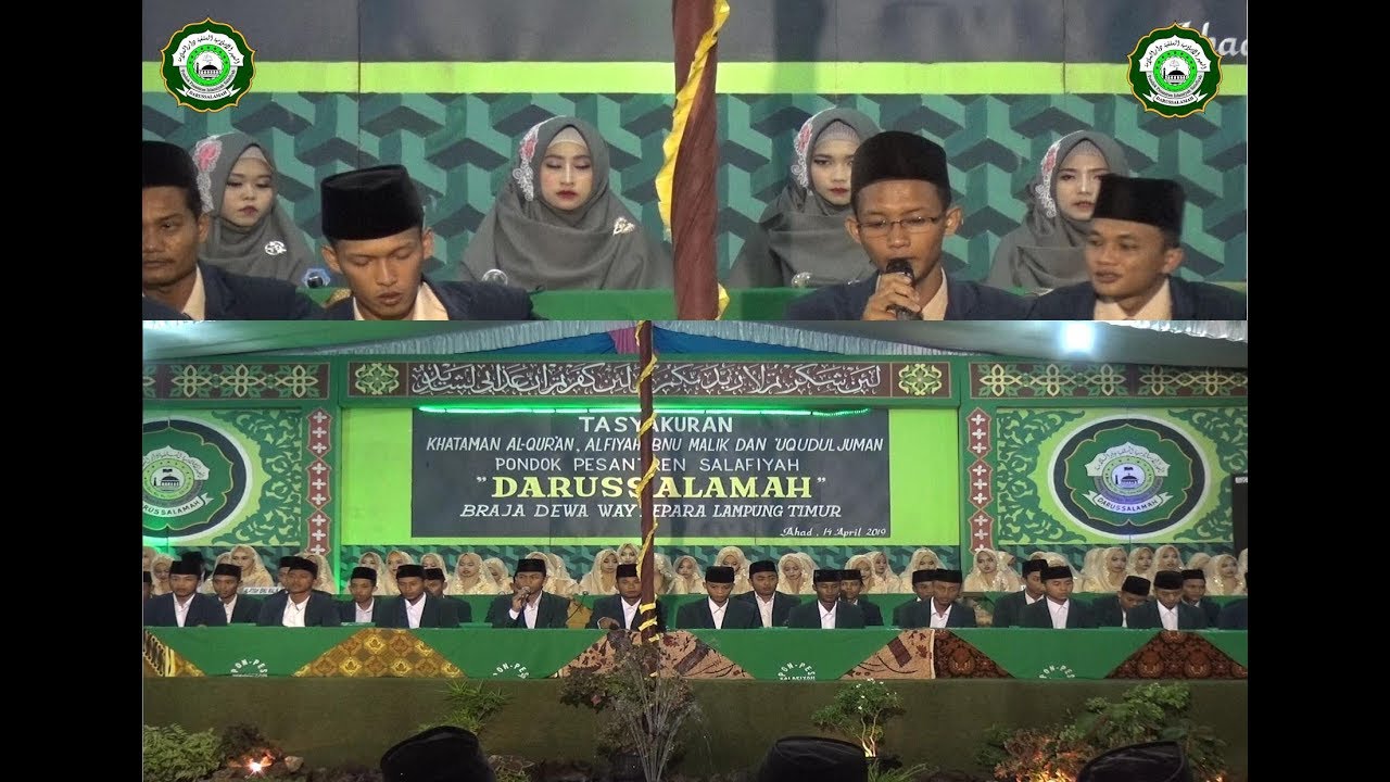 Lalaran Kitab UQUDUL JUMAN Santri Putra & Putri Darussalamah