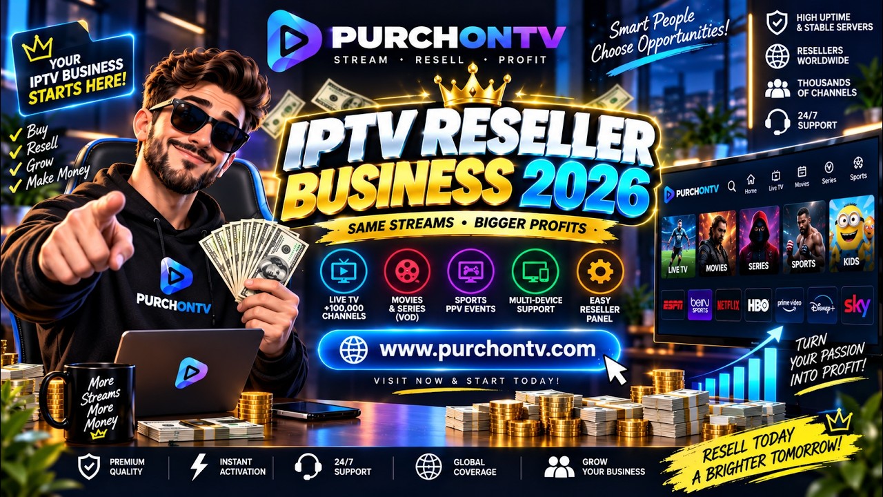 IPTV Reseller Business 2026 | Make Money with PurchIPTV Panel (Full Tutorial)
