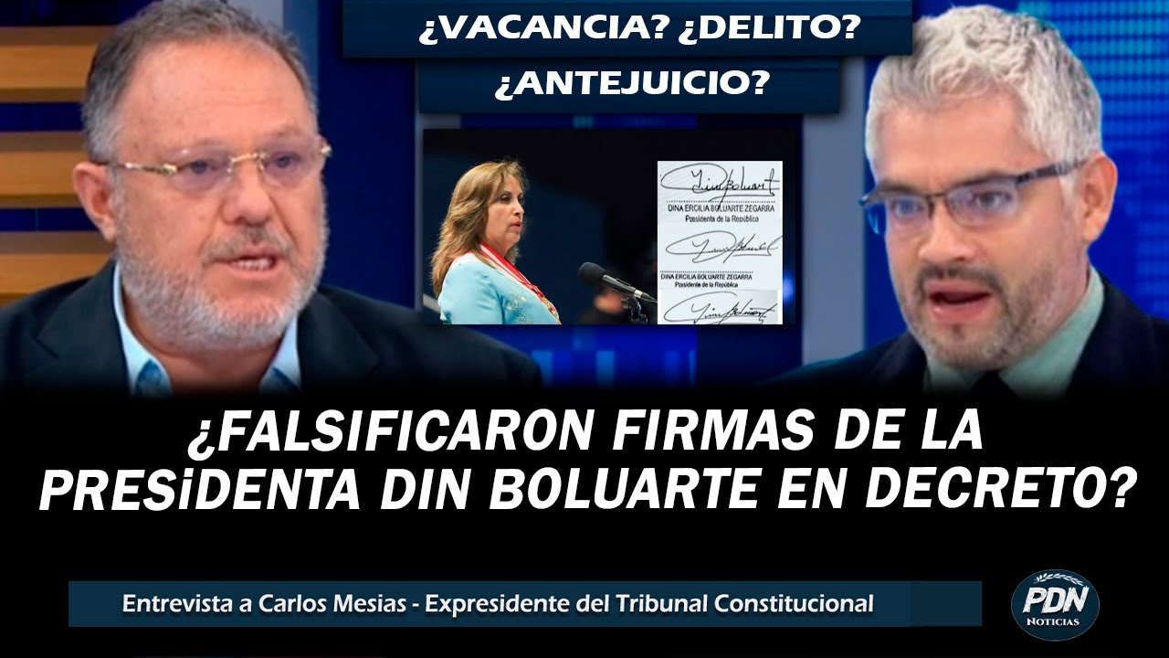 ¿FALSIFICARON FIRMAS DE LA PRESIDENTA EN DECRETOS? EXPRESIDENTE DEL TC ANALIZA ¿TENDRA ANTEJUICIO?