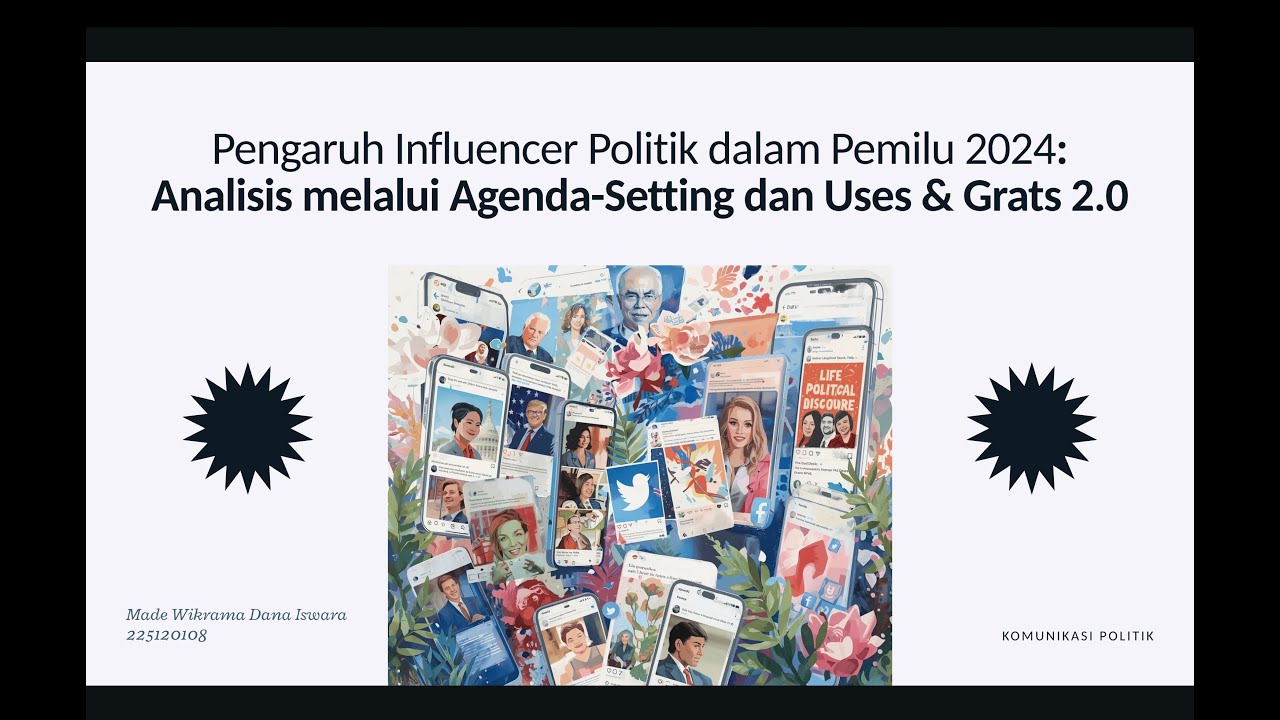 Pengaruh Influencer Politik dalam Pemilu 2024 : Analisis melalui Agenda-Setting dan Uses & Grats 2.0