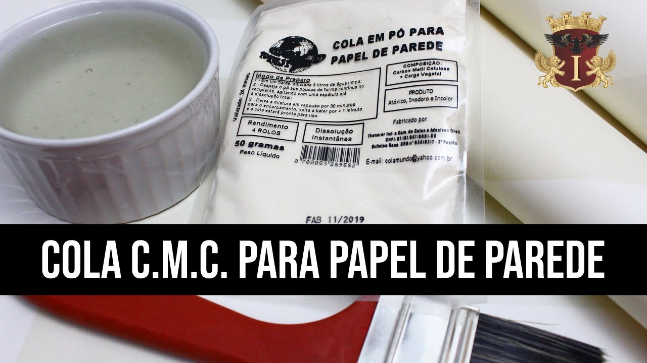 Como Preparar a Cola C.M.C. para Papel de Parede #papeldeparede #colaparapapeldeparede #imperio