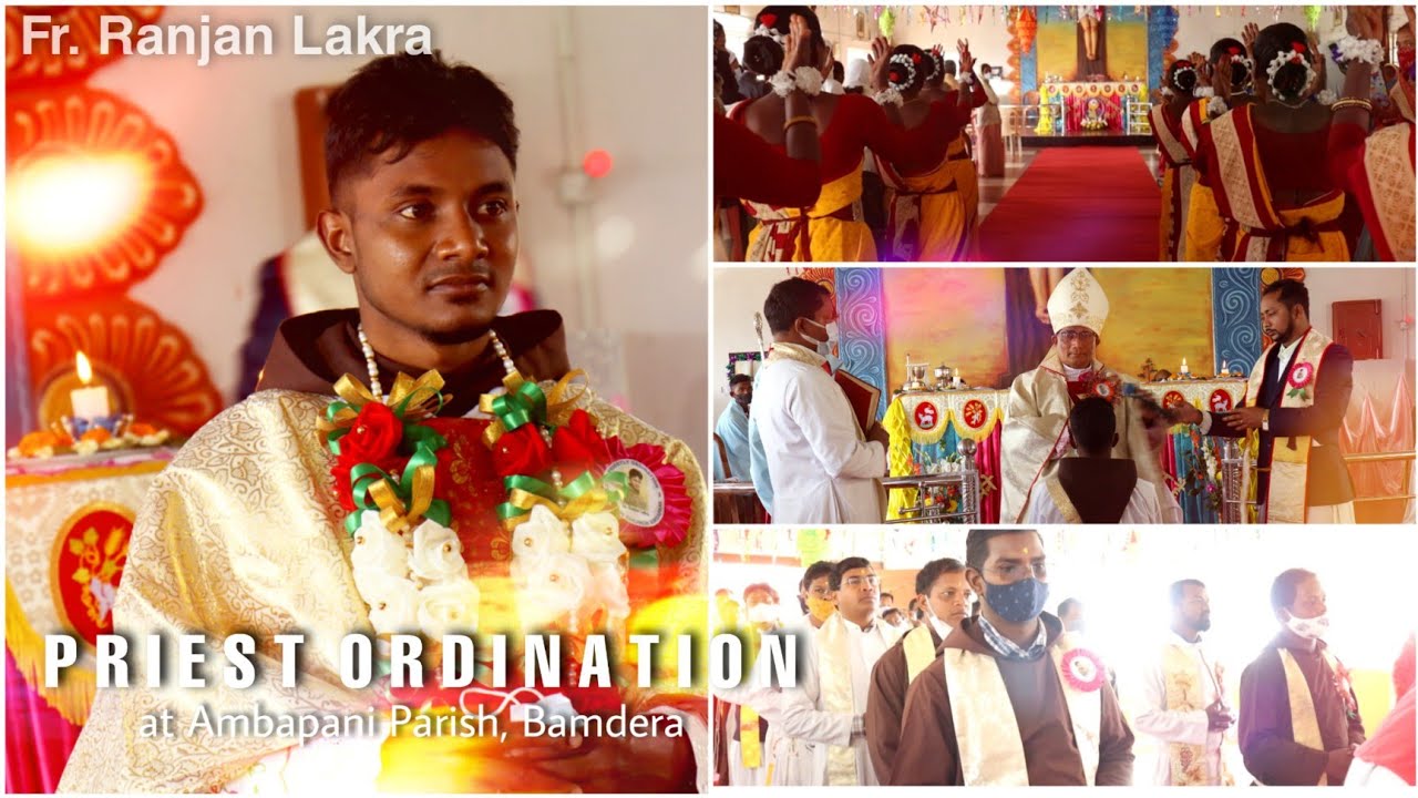 Priestly Ordination at Ambapani Parish//पवन पुरोहिताभिषेक//Fr. Ranjan Lakra/// Bamdera