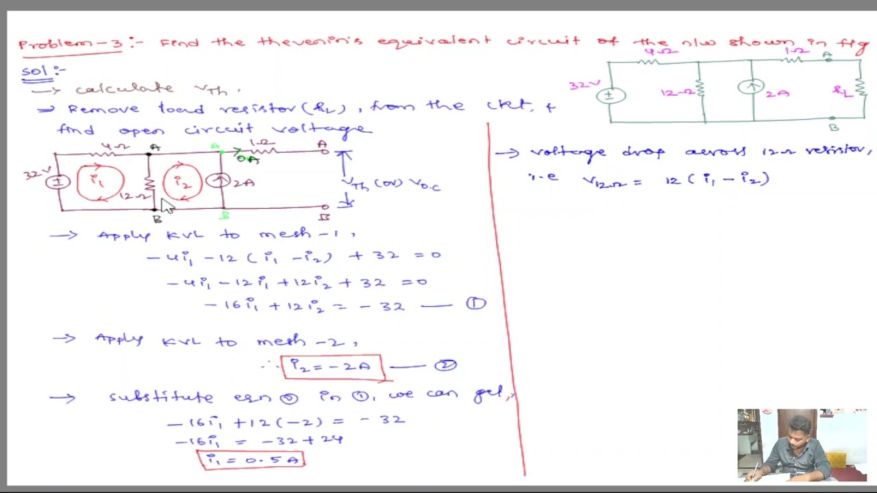 Thevenin's Theorem Problems |Thevenin's Theorem Problem III | DC Circuits |BEE Unit-I