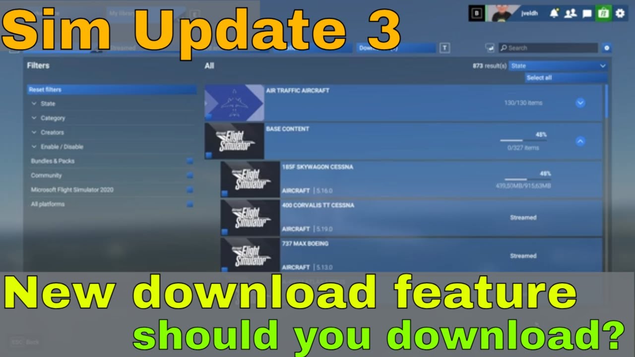 Flight Sim 2024 Sim Update 3: Should You Use the NEW Download Option? 🤔⬇️