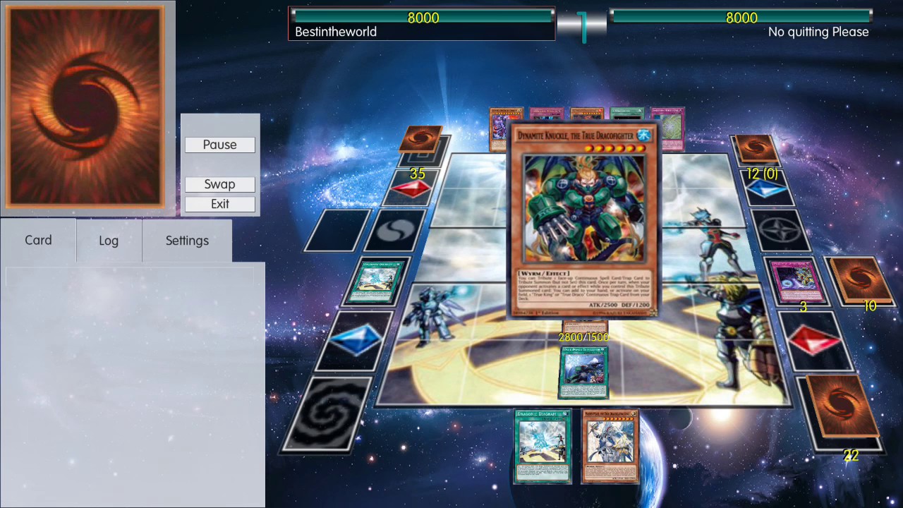 Yugioh true dracos vs true king dino!