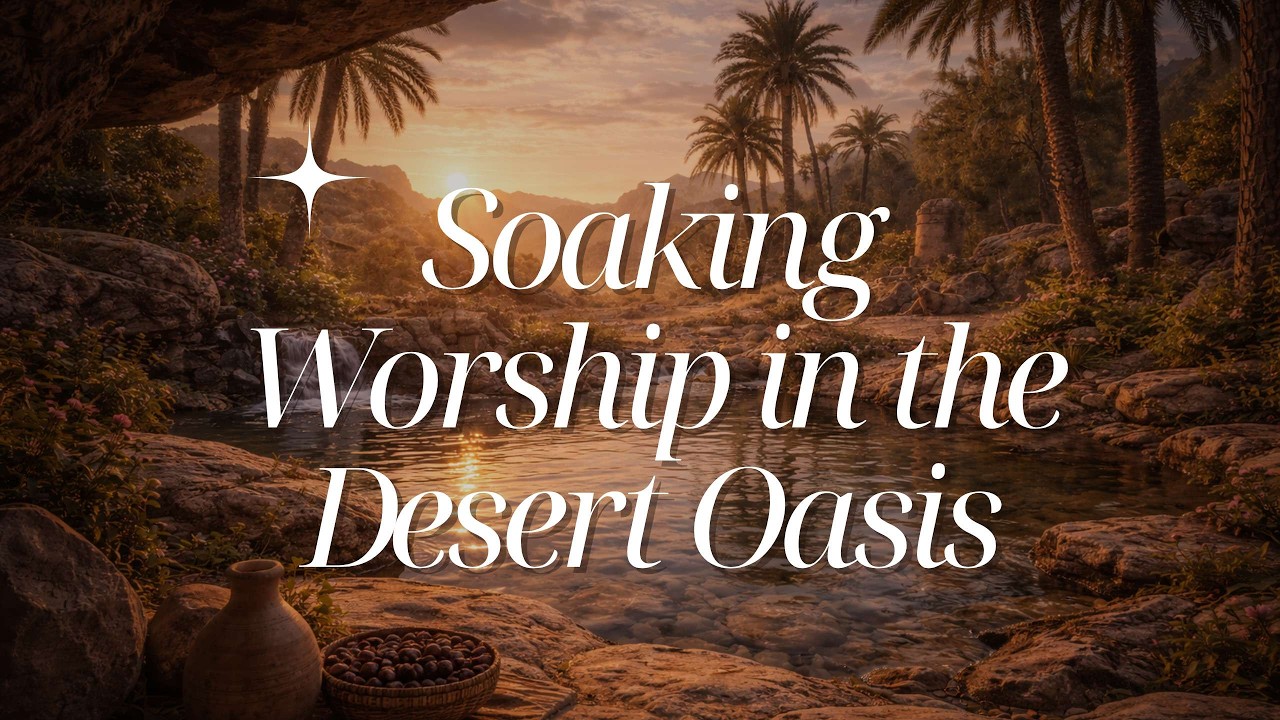 Deep Healing Worship in the Desert 🌴 | Peaceful Oasis Ambience Nature Sounds (No Music)