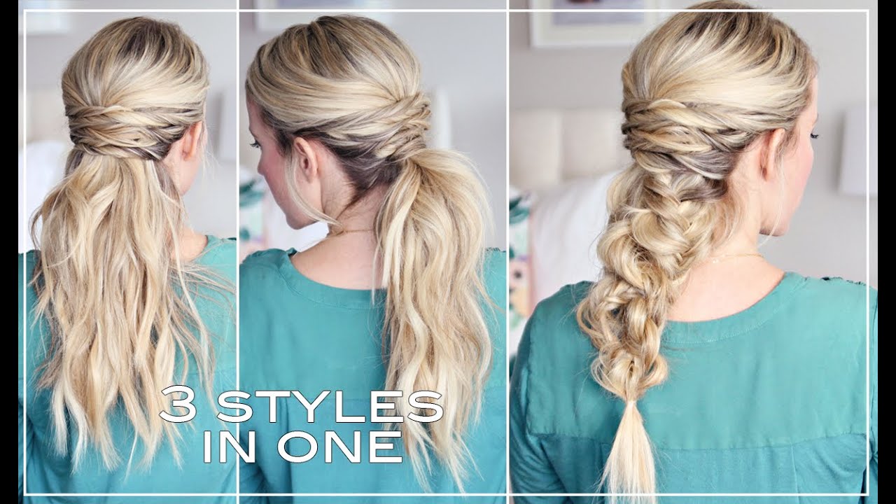 THREE easy hairstyles!
