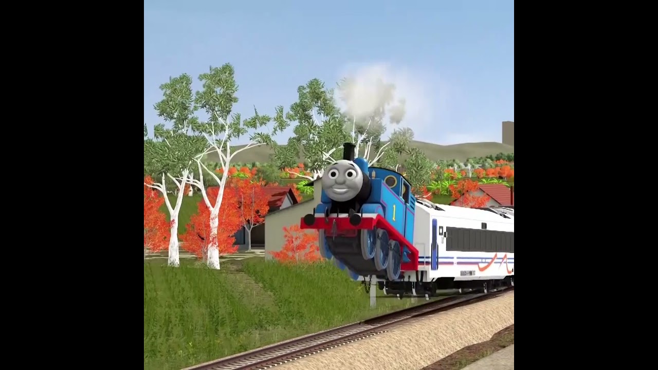 Kereta Thomas Berwajah Henry dan Thomas Asli Terbang Ke Langit 