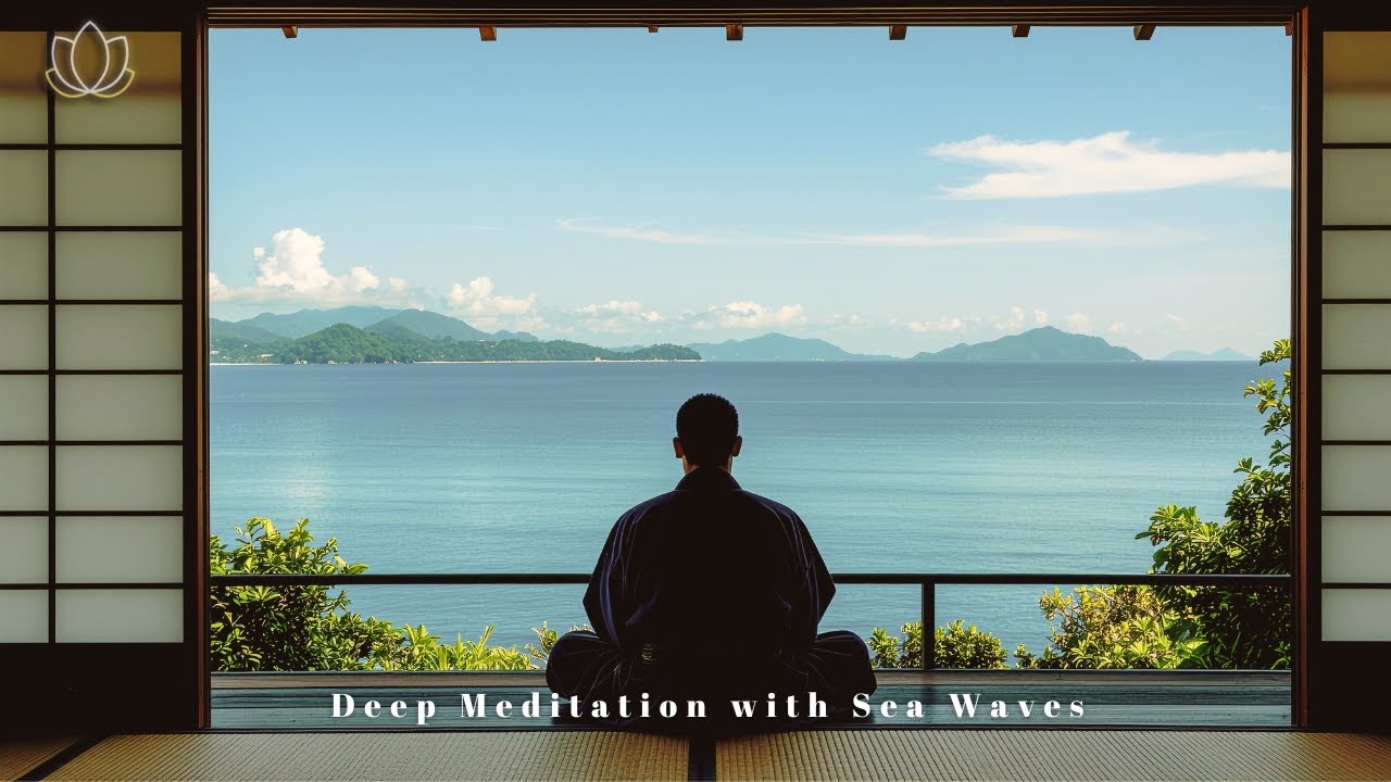 ♫ 乾淨無廣告 ♫ 深度冥想 × 海浪聲｜靜心放鬆・平衡呼吸 Deep Meditation with Sea Waves | Calm Mind & Breath Awareness