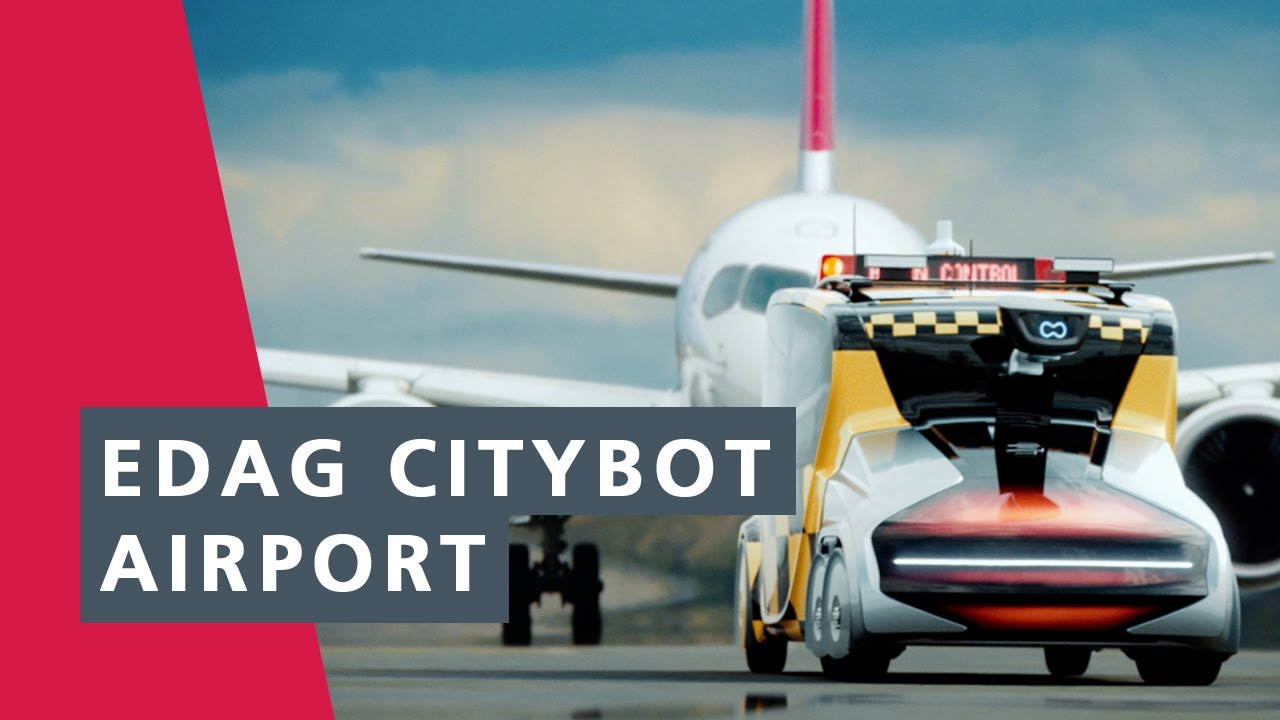 Der EDAG CityBot im Einsatz auf Flughäfen