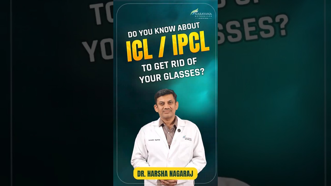 Get rid of your glasses without LASIK by ICL/IPCL #AskYourDoctor