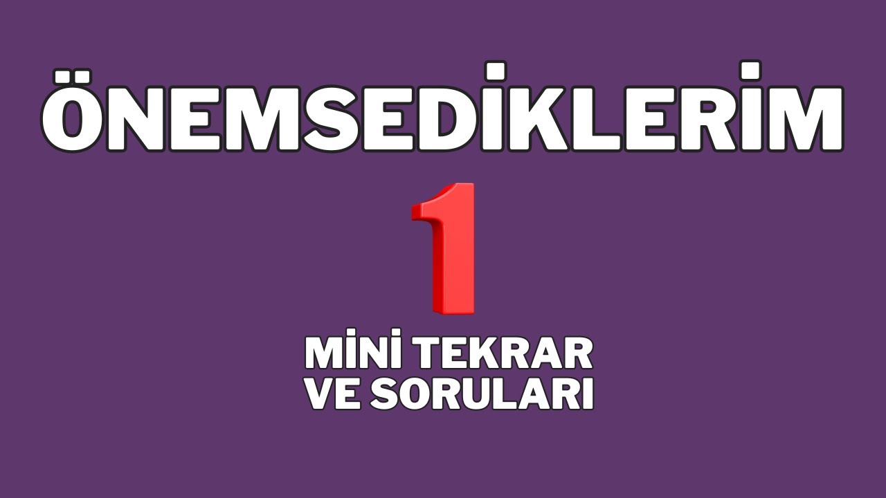 Önemsediklerim-HATIRLAMANI İSTEDİKLERİM 1