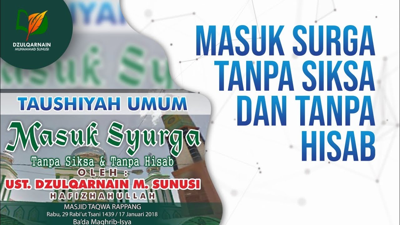 Masuk Surga Tanpa Siksa dan Tanpa Hisab
