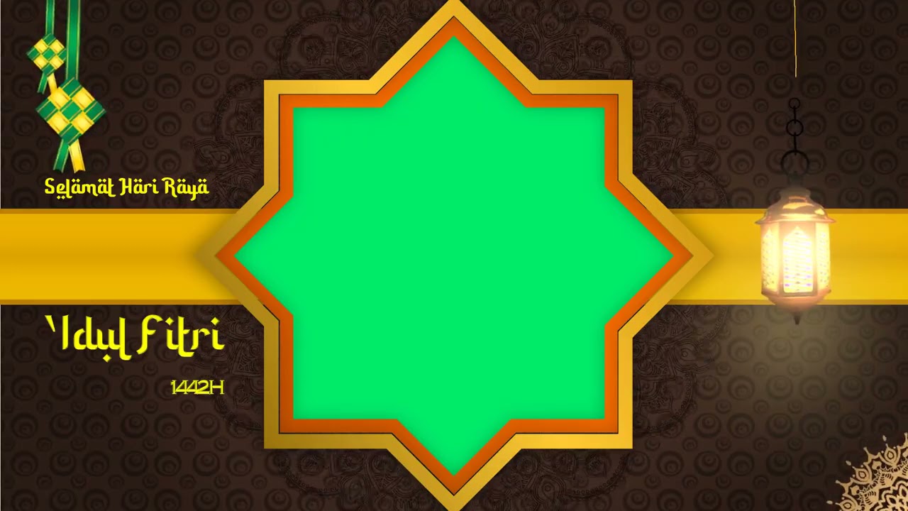 TEMPLATE GREEN SCREEN SELAMAT IDUL FITRI #1