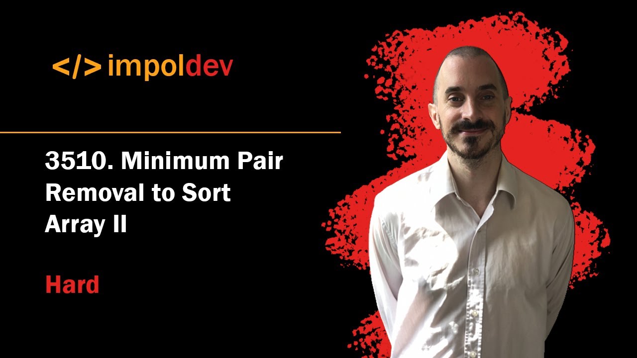 Minimum Pair Removal to Sort Array II | LeetCode 3510 - Python