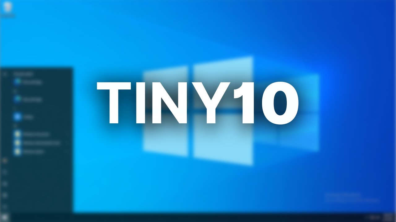 Облегченная версия Windows 10? — Tiny10