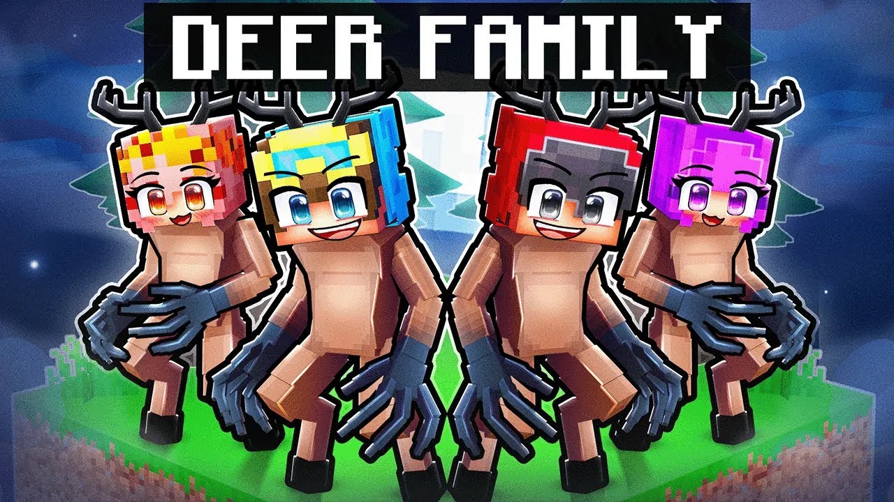 Заведите СЕМЬЮ ОЛЕНЕЙ в Minecraft!
