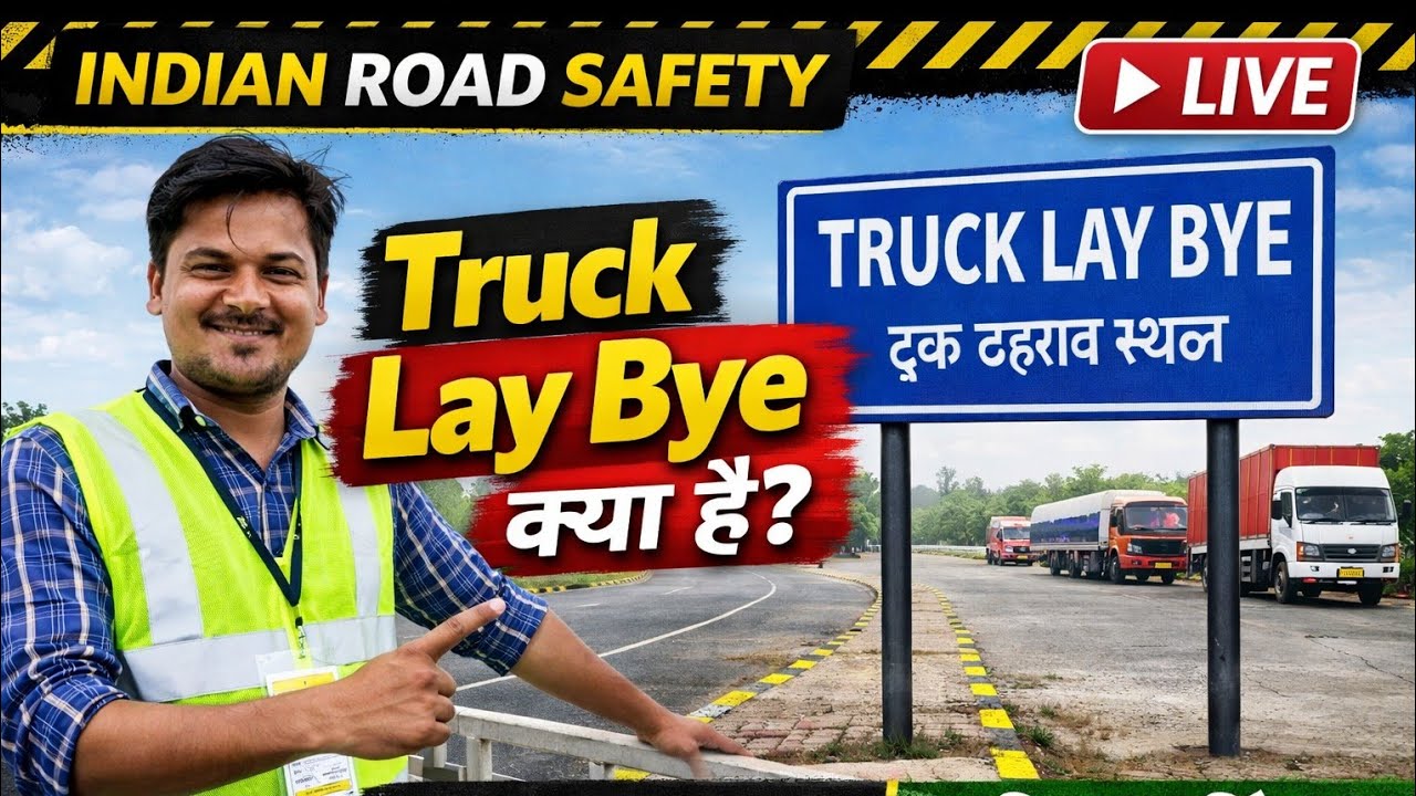 Truck Lay Bye क्या है? हाईवे पर सुरक्षित ट्रक पार्किंग का राज! 🚛 #TruckLayBye  #IndianRoadSafety