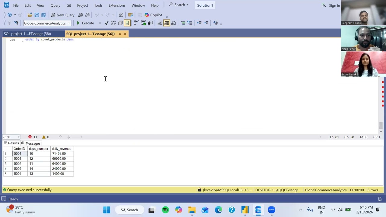 Sql Job Ready Project Lecture 3 _ Write Sql queries | Understand Business Scenarios |Sql Entry Level
