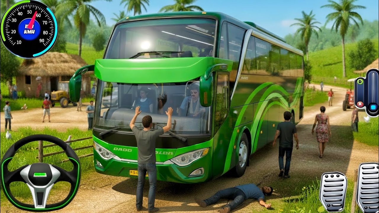 New Heavy Duty Coach Offroad Game 2026 - Indian Off-road Bus Driving 3D - Bus Game Android Gameplay 