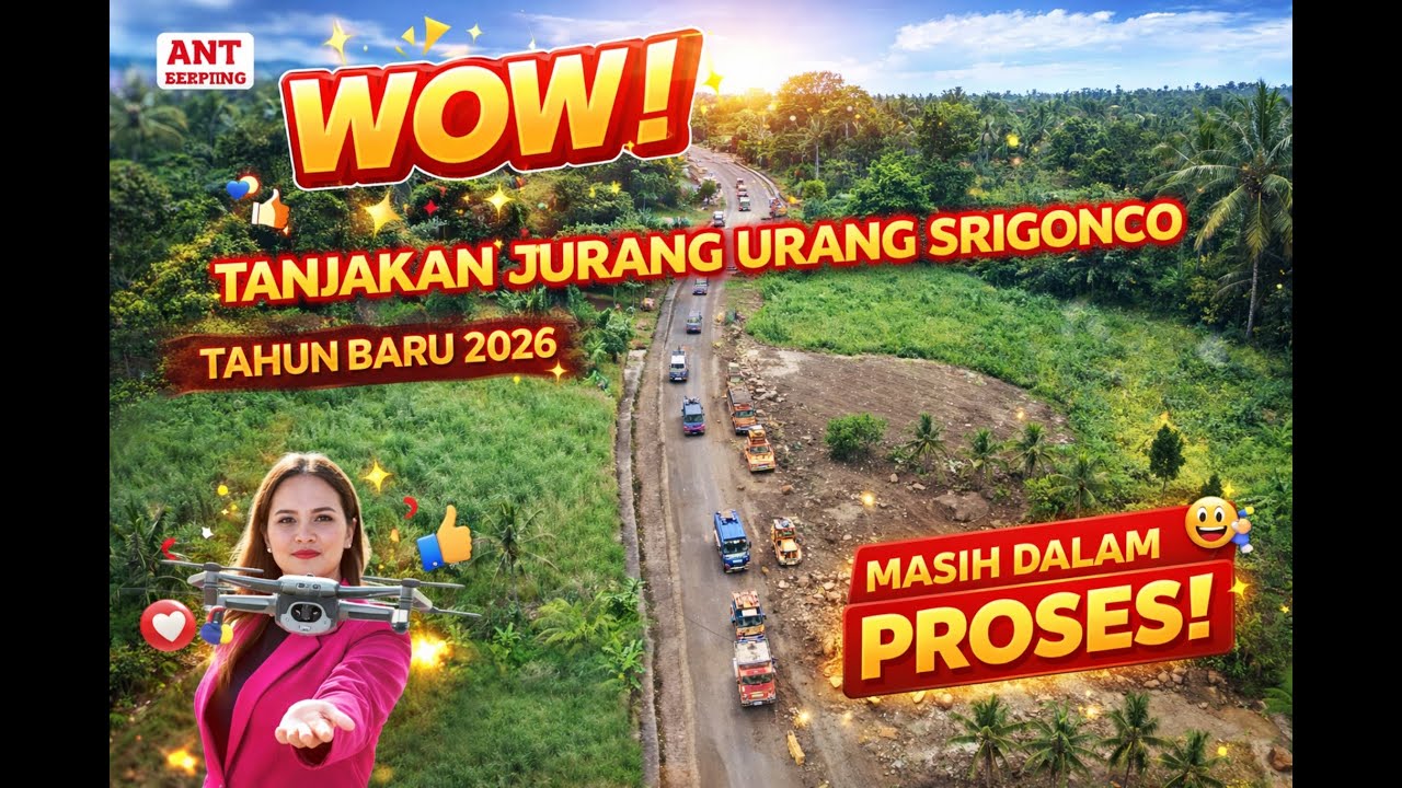 Kondisi tanjakan jurang urang srigonco menuju pantai selatan tahun baru 2026