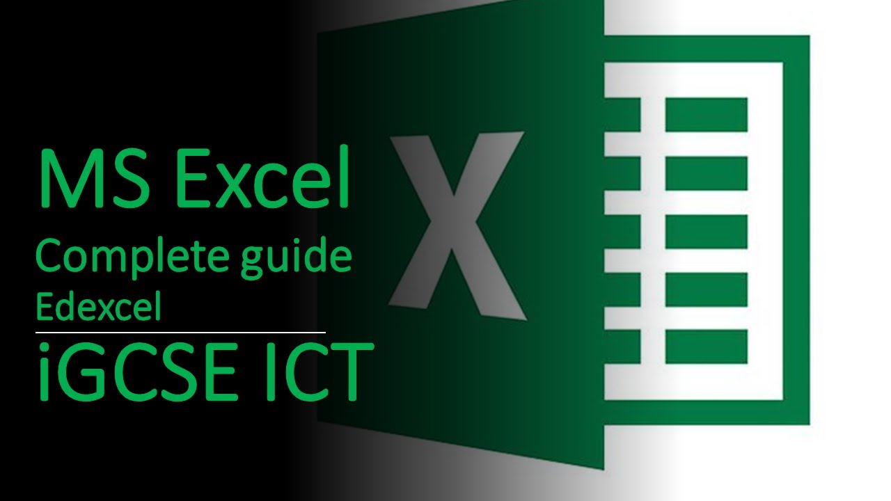 Edexcel iGCSE ICT — полное руководство по MS Excel