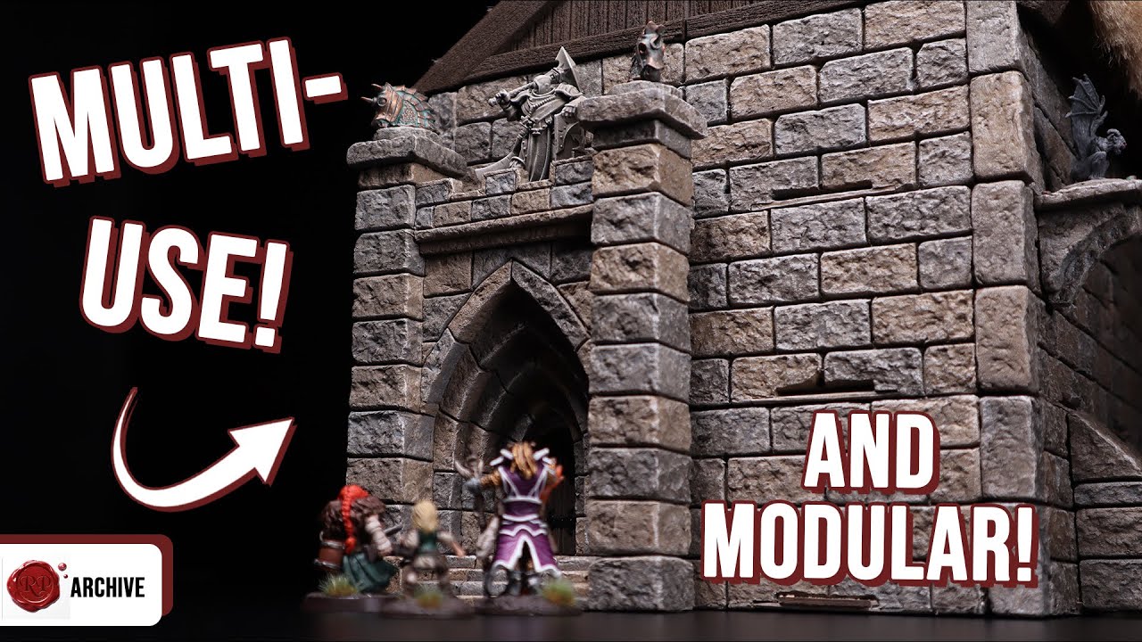 Церковь D&D — модульная пенопластовая арочная дверь и святилище!