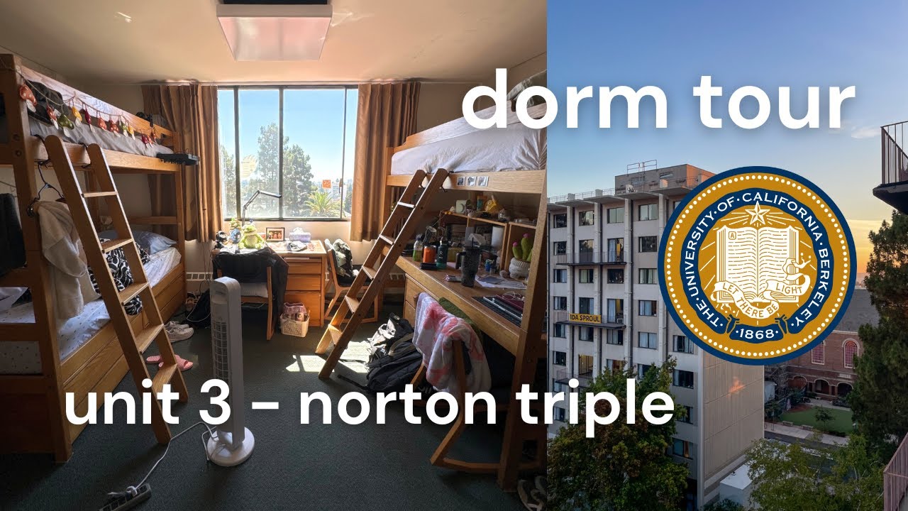 dorm tour! uc berkeley unit 3 norton triple