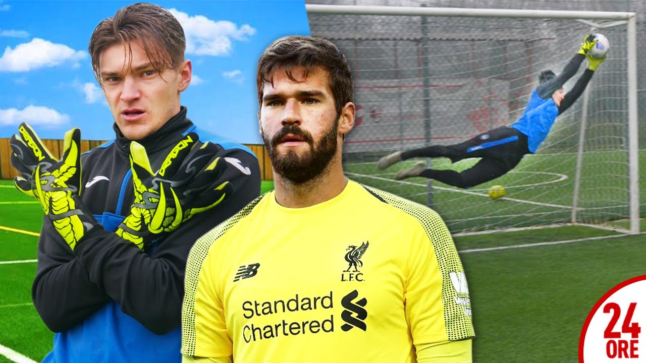 🧤 Mi sono ALLENATO per 24 ORE come ALISSON BECKER! (PORTIERE LIVERPOOL) 🇧🇷