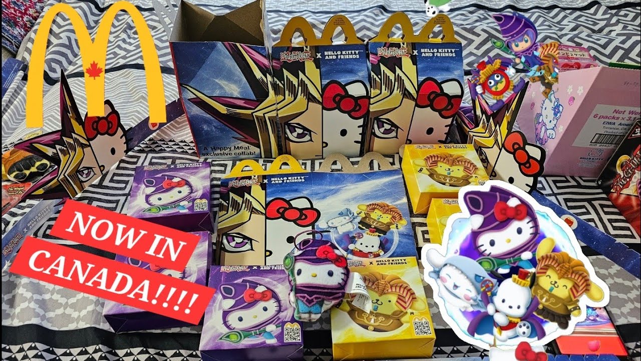 Yu-Gi-Oh! x Hello Kitty And Friends Toys at McDonald's CANADA !!!!