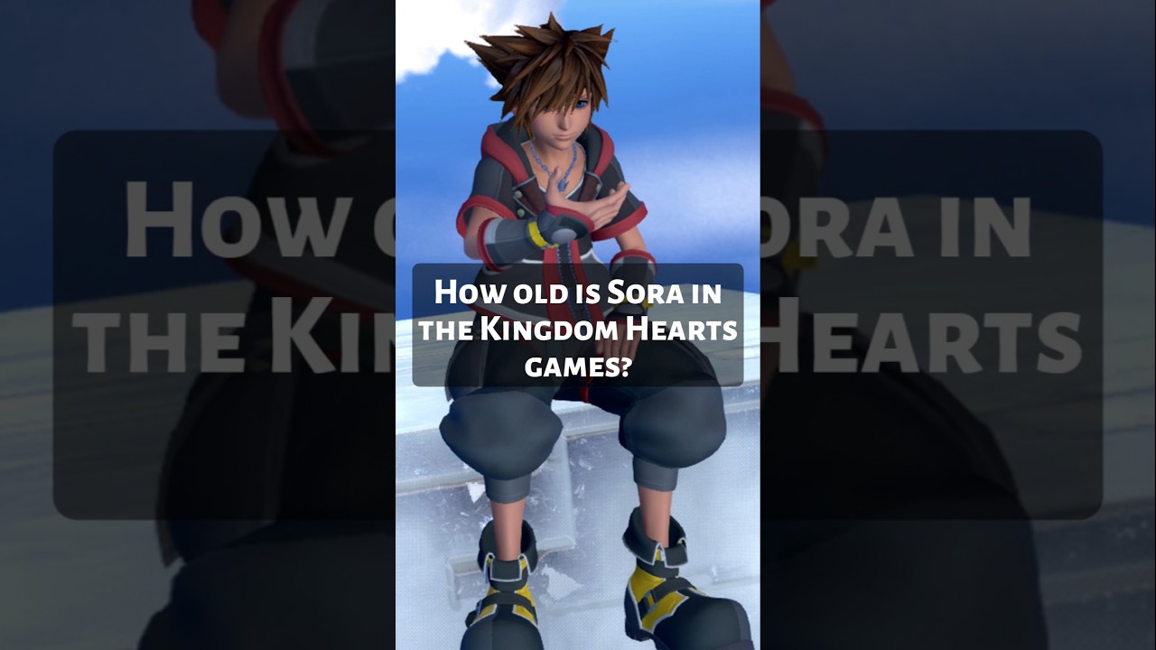How old is Sora in each Kingdom Hearts game? #Sora #KH #KingdomHearts #KH4 #KHIV