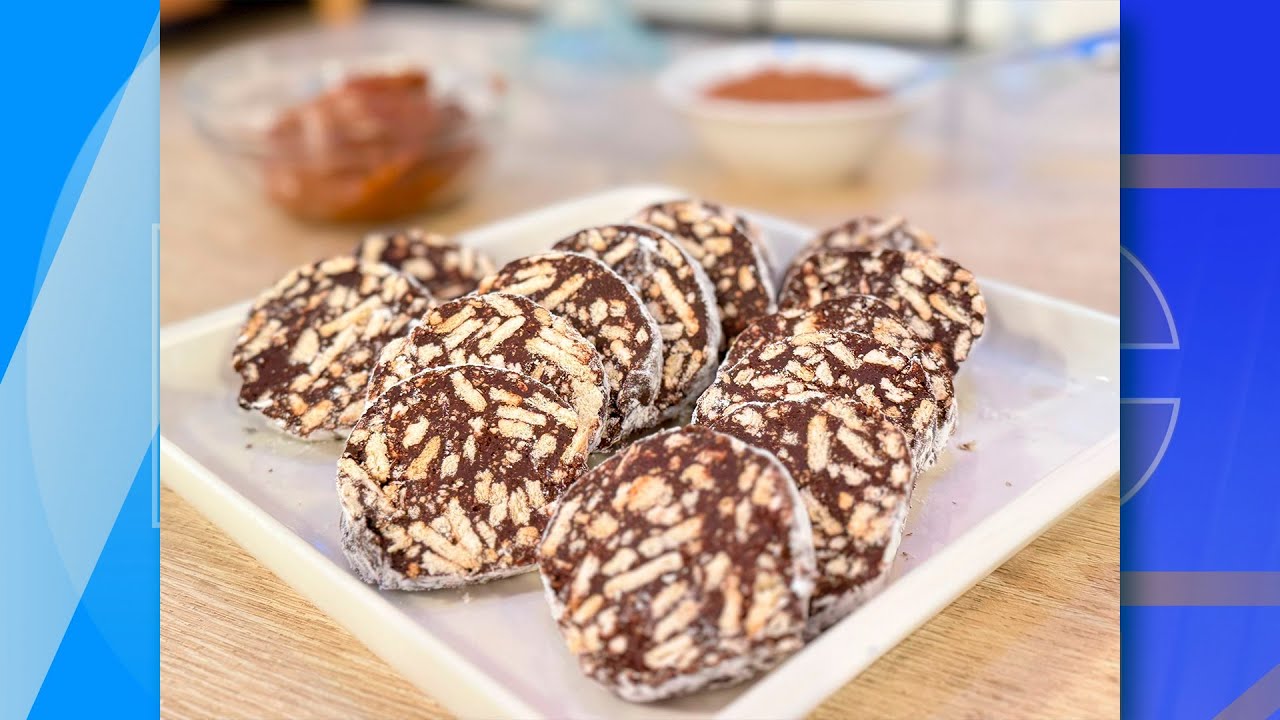 ¡No te pierdas el delicioso salchichón de chocolate que Leticia preparó en LA MAÑANA EN CASAS!