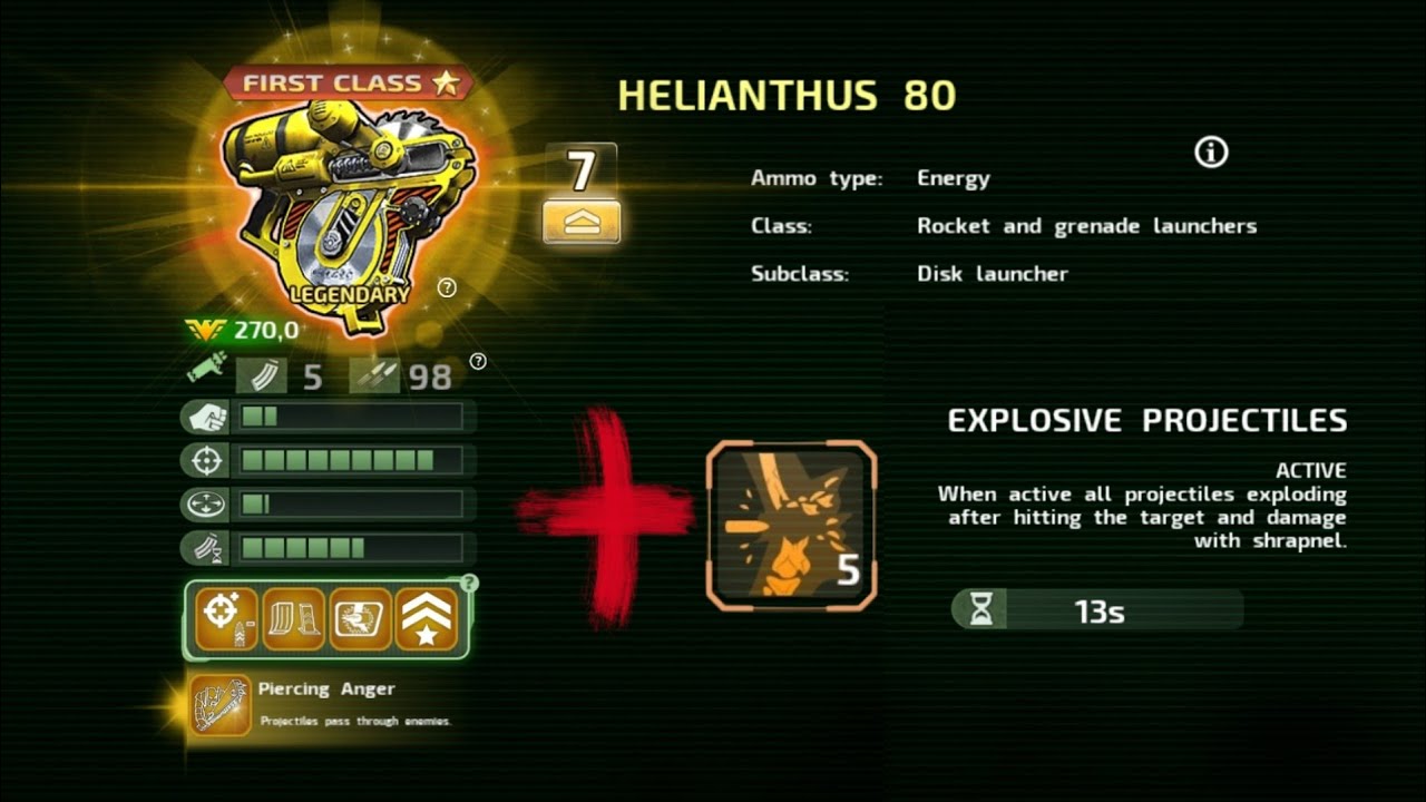 Alien Shooter World | Disc Launcher Trick - HELIANTHUS 80