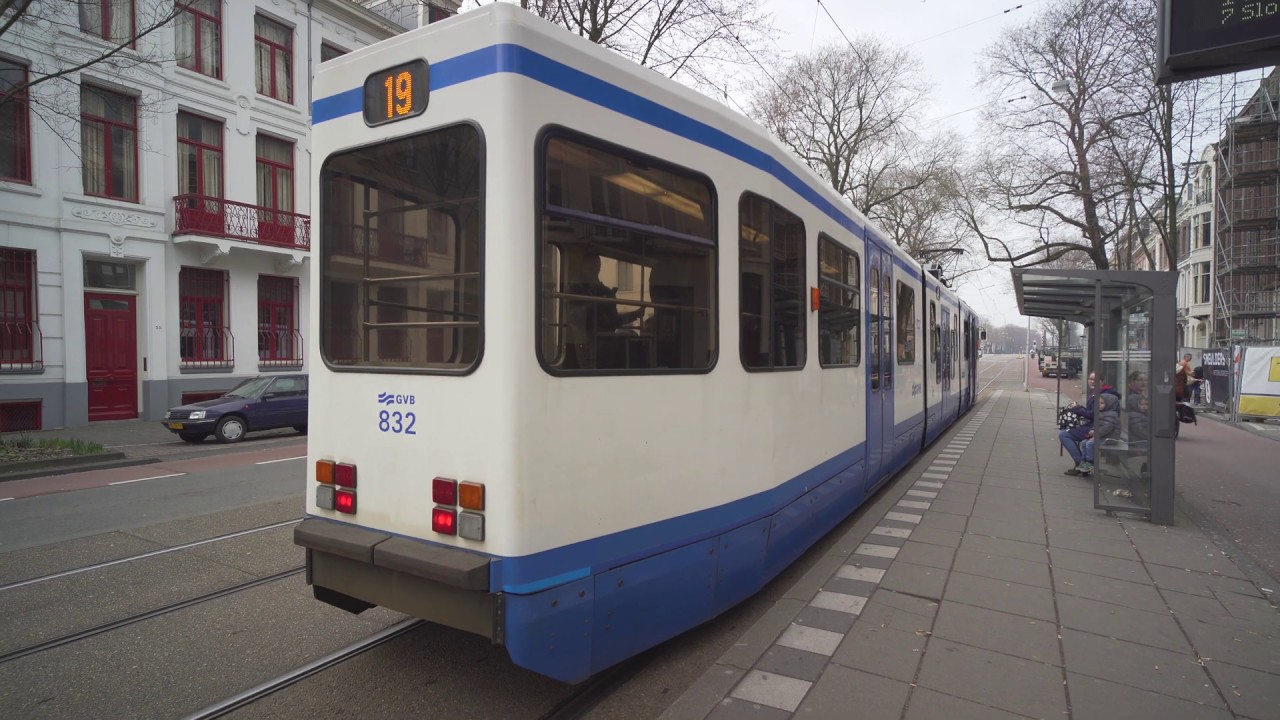 Netherlands, Amsterdam, tram 19 ride from Oostport to Weesperplein