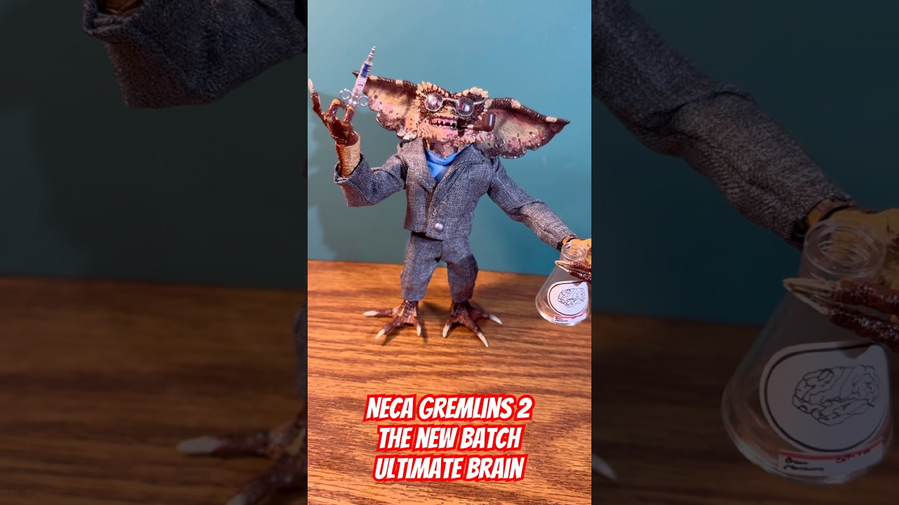 Neca Gremlins 2: Новая партия фигурок Ultimate BRAIN, быстрый обзор! #neca #gremlins #gremlins2