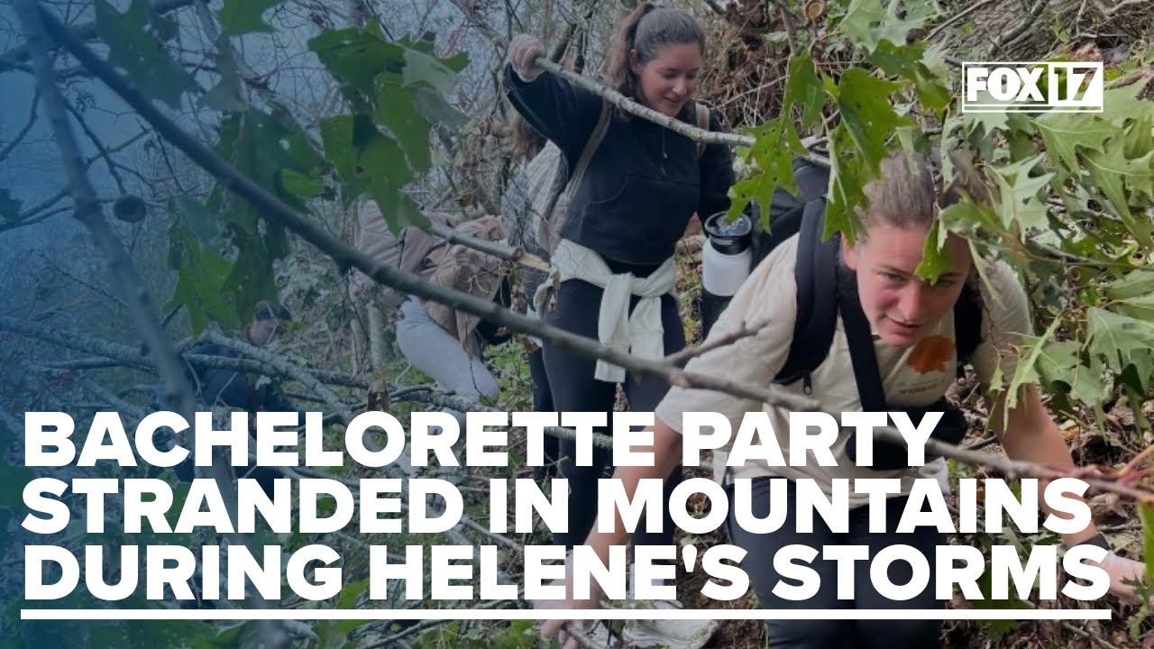 Bachelorette party trapped at top of the mountain in Asheville during Tropical Storm Helene