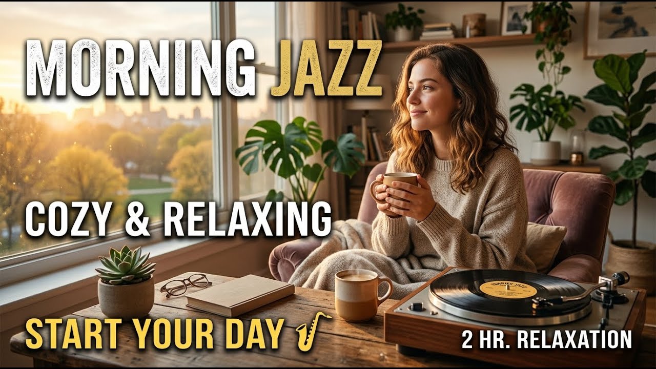 Relaxing Smooth Jazz Cafe with Bossa Nova for Coffee and Morning Productivity