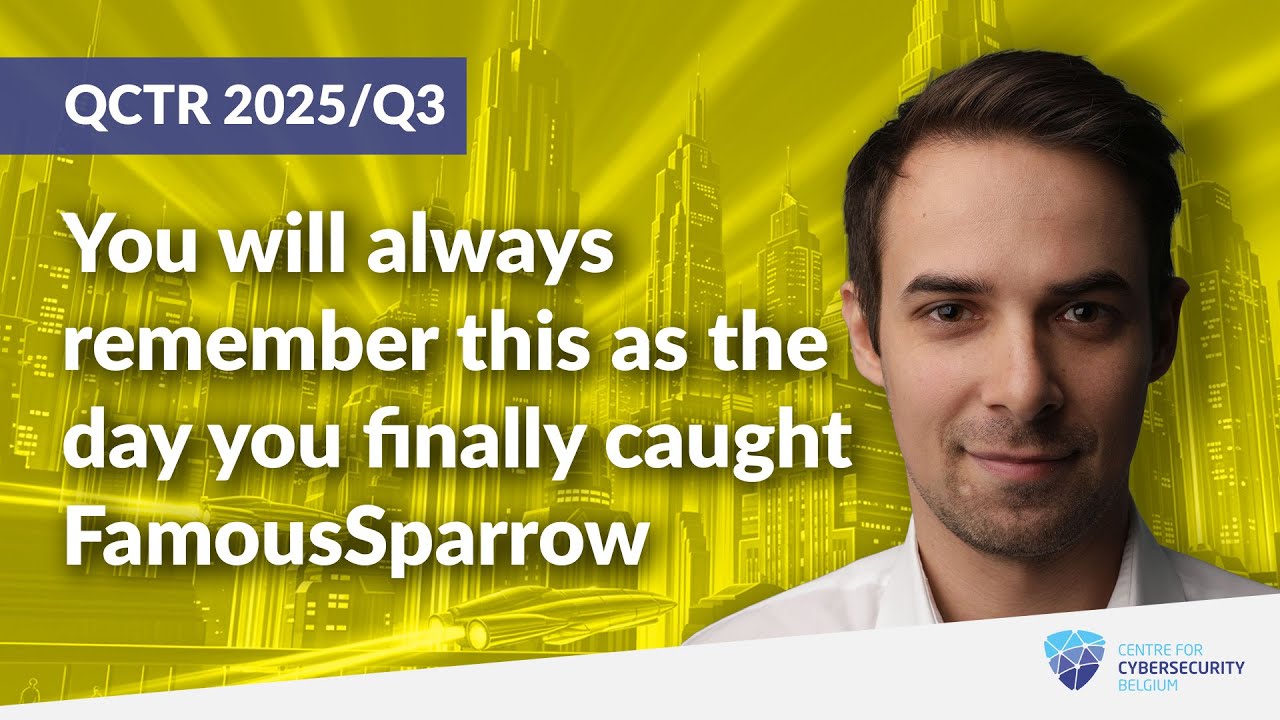 You will always remember this as the day you finally caught FamousSparrow