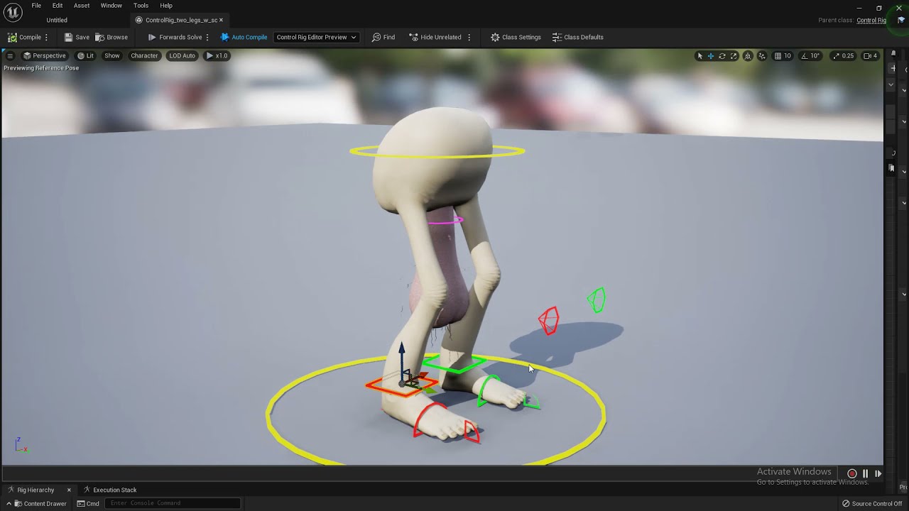 UNREAL ENGINE 5 the first Rig for animation