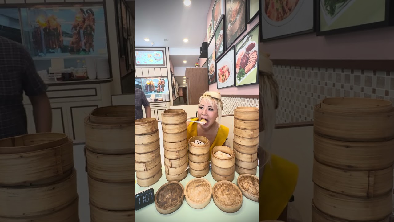 90 pcs Dim Sum Challenge at Yi Qian Hong Kong Cafe in Singapore @RainaHuang