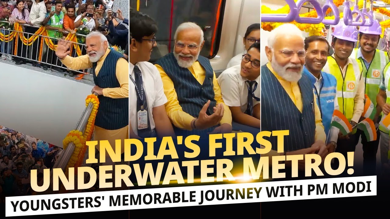 Special moments on board India's first underwater Kolkata metro!
