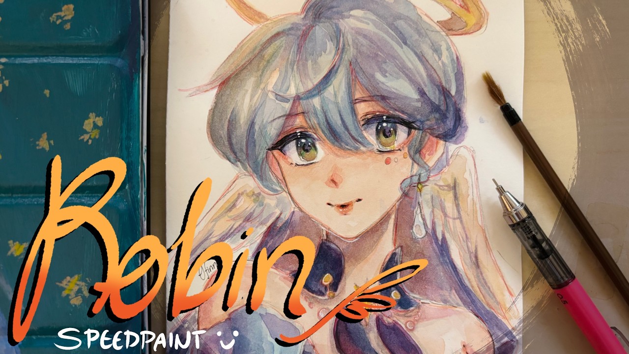 Robin🪽 | Honkai Star Rail Watercolor Speedpaint