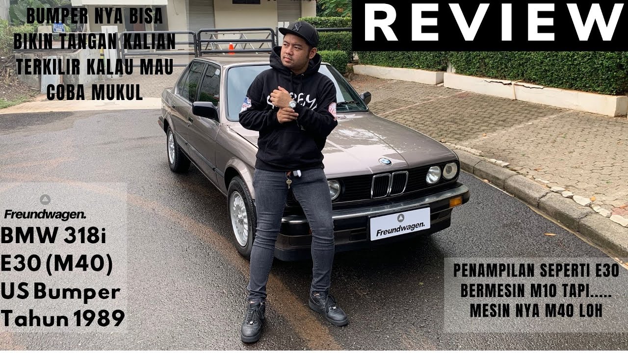 Freundwagen's BMW 318i E30 (M40) US Bumper 1989 Review (Indonesia)