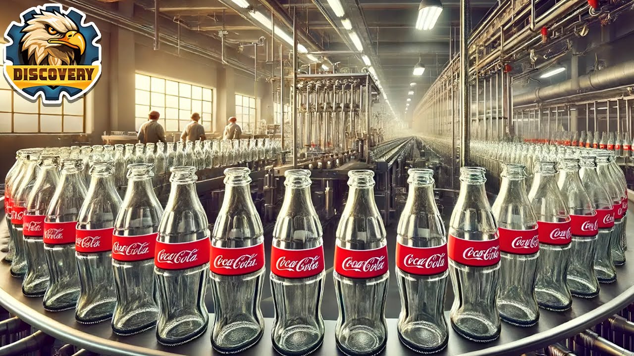 Как производят стеклянные бутылки Coca-Cola на заводе? | Капитан Дискавери