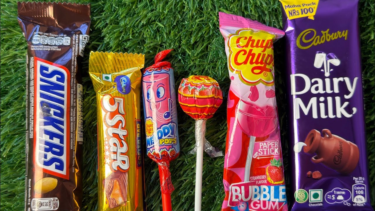 Satisfying Chocolate ASMR Unboxing video- lollipops candy opening asmr 