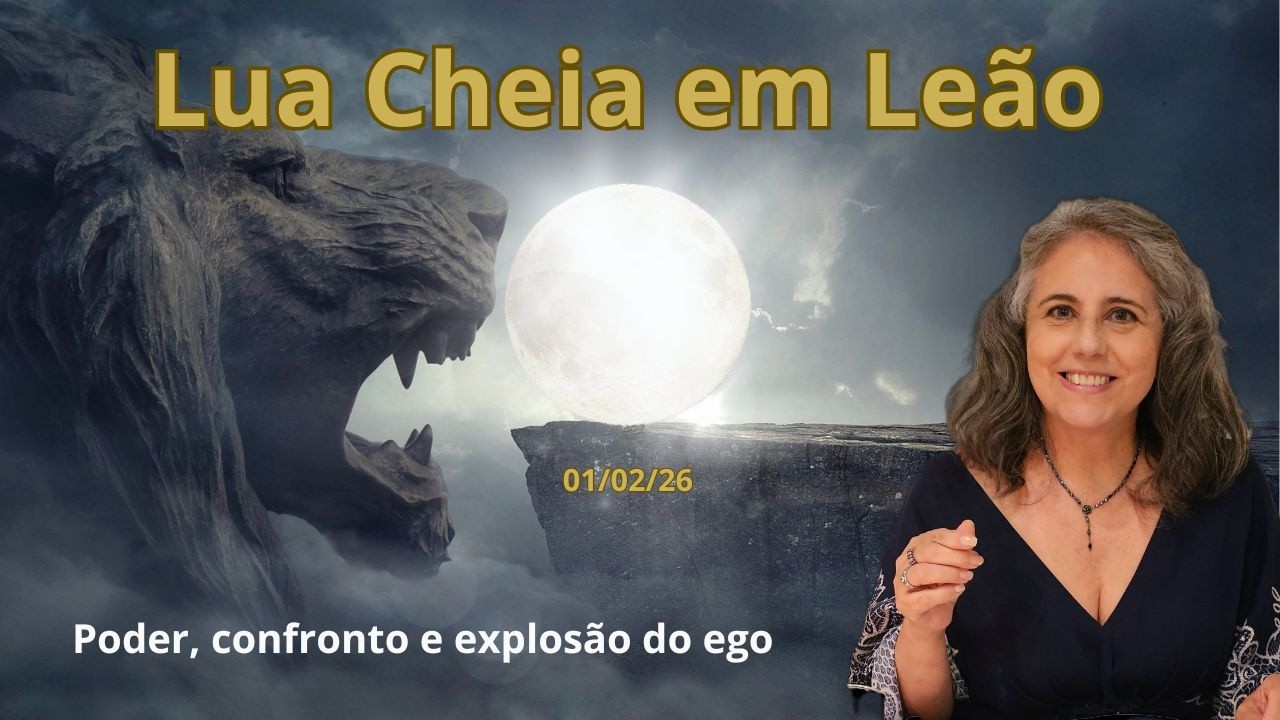 Lua Cheia em Leão x Stellium em Aquário: o choque entre o ego e o coletivo | Astrologia em Foco